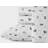 Poppy & Fritz Skateboarding Bulldogs Bed Sheet White, Grey (259.08x228.6cm)