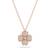 Swarovski Latisha Flower Pendant Necklace - Rose Gold/Pink