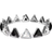 Swarovski Ortyx Bracelet - Silver/Black/Transparent