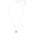 Swarovski Ginger Pendant Necklace - Silver/Transparent/Blue