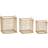Hübsch Square Basket 38cm 3pcs