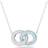 Swarovski Stone Necklace - Silver/Blue/Transparent