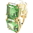 Swarovski Millenia Single Ear Cuff - Gold/Green
