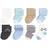 Touched By Nature Organic Terry Socks 8-pack - Charcoal Teepee (10766425)
