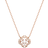 Swarovski Sparkling Dance Necklace - Rose Gold/Transparent