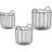 Gift Decor Set med Cirkulær Sort Metal (3 pcs) Kurv 3stk