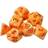 Chessex Festive Sunburst/Red Polyhedral 7-Die Set