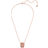 Swarovski Further Pendant Necklace - Rose Gold/Transparent