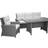 Venture Design Brentwood Loungeset, 1 Bord inkl. 2 Stolar & 1 Soffor