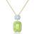 Swarovski Orbita Octagon Cut Long Necklace - Gold/Multicolour