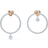 Swarovski Lifelong Heart Earrings - Gold/Transparent