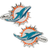 Cufflinks Inc Miami Dolphins Cufflinks - Silver/Multicolour