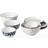 Lenox Blue Bay Luna 8-Piece Nesting Dinnerware Set White Dinner Set