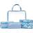 Gillian Jones Studio Transparent Cosmetic Bag Set - Blue