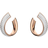 Swarovski Exist Small Hoop Earrings - Rose Gold/Transparent