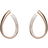 Swarovski Exist Medium Hoop Earrings - Rose Gold/Transparent