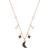 Swarovski Symbolic Moon and Star Necklace - Rose Gold/Black/Transparent