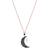 Swarovski Symbolic Moon And Star Pendant Necklace - Rose Gold/Multicolour