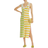 Staud Seashore Ribbed Knit Tank Midi Dress - Capri Stripe