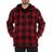 Smith Buffalo Sweater Fleece Hooded Jacket - Red/Black 01