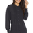 NYDJ Pleated Peasant Blouse - Black