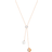 Swarovski Forward Y Necklace - Rose Gold/Transparent/Pearl