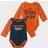 Outerstuff Chicago Bears Little Player Long Sleeve Bodysuit 2-pack - Orange/Navy