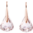 Swarovski Lunar Drop Earrings - Rose Gold/Pink