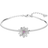 Swarovski Eternal Flower Bangle Bracelet - Silver/Pink/Transparent