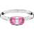 Swarovski Lucent Bangle - Silver/Pink