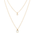 Zoe Chicco Layered Chain Necklace - Gold/Diamond/Pearl