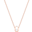 Swarovski Swarovski Sparkling Dance Oval Necklace - Rose Gold/Transparent