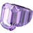 Swarovski Lucent Cocktail Ring - Purple