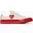 Converse x Comme des Garçons PLAY Chuck 70 Low Top - Pristine/Red/Egret