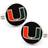 Cufflinks Inc Miami Hurricanes Cufflinks - Silver/Multicolour