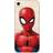 Marvel Spider Man Case (iPhone SE3/SE2/8/7) Transparent/röd