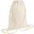 BagBase Sublimation Gymsac Drawstring Bag (5 Litres) (One Size) (Off White)