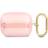 Guess AirPods Pro Cover Printed Stripe & Gold Hook Lyserød
