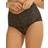 Hanky Panky Cross Dyed Leopard Retro V-Kini - Black/Praline