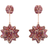 Swarovski Curiosa Geometric Cut Drop Earrings - Rose Gold/Pink