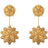 Swarovski Curiosa Geometric Cut Drop Earrings - Gold/Yellow/Orange