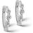 ENAMEL Copenhagen Lily Hoops - Silver/Transparent