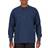 Smith Extended Tail Mini Thermal Knit Henley Pullover - Navy/Medium Blue