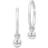 Julie Sandlau Finesse Mini Hoops - Silver/Transparent