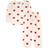 Petit Bateau Children's Hearts Print Fleece Pyjamas - Marshmallow White/Terkuit Red (A00FR01040)