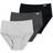 Jockey Elance Hipster Panty Set 3-pack - Grey Heather/Charcoal Grey Heather/Black