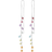 Pernille Corydon Rainbow Earchains - Silver/Multicolour