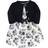 Touched By Nature Organic Cotton Dress & Cardigan - Black Floral (10161351)