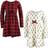 Touched By Nature Youth Organic Cotton Long Sleeve Dresses 2-pack - Tree Plaid (11167279)