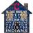 Fan Creations Cleveland Indians Team House Sign